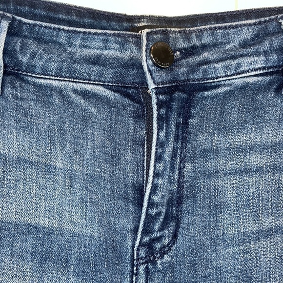 Kenneth Cole New York jeans Jess crop flare cute Raw step hem size 14 - Picture 5 of 12